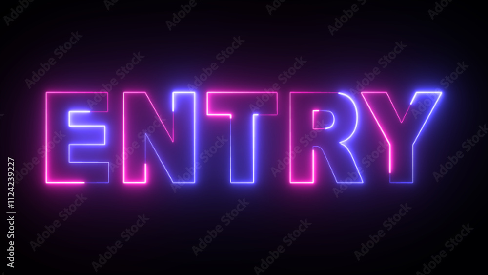 Glowing two tone neon illuminated text Glowing two tone neon illuminated text