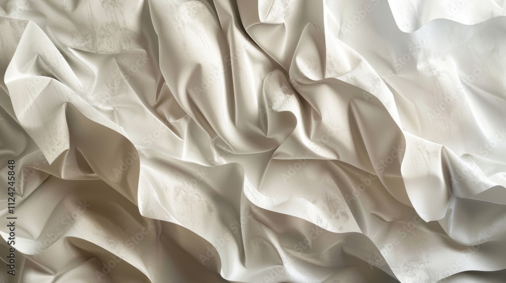 Stunning close-up of high-resolution crumpled paper texture featuring dynamic folds and shadows, perfect for artistic and design applications Stunning close-up of high-resolution crumpled paper texture featuring dynamic folds and shadows, perfect for artistic and design applications