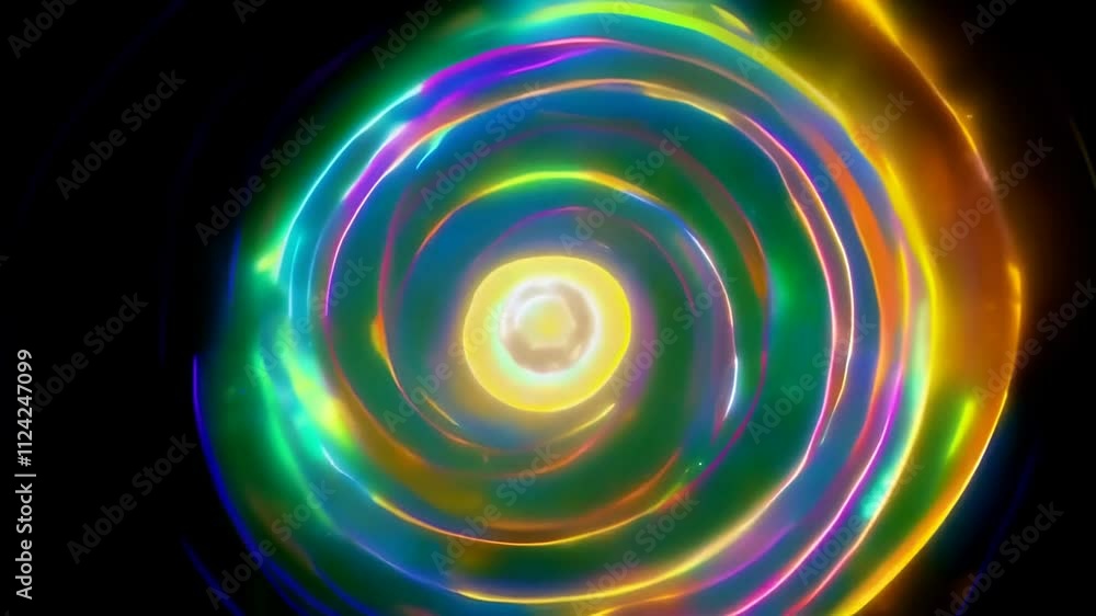 a spiral of light that grows and retracts, with small sparks of energy symbolizing AI computations a spiral of light that grows and retracts, with small sparks of energy symbolizing AI computations
