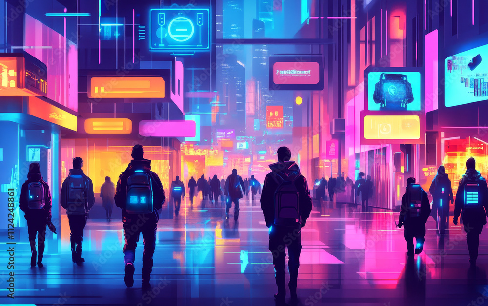 People in the city People in the city