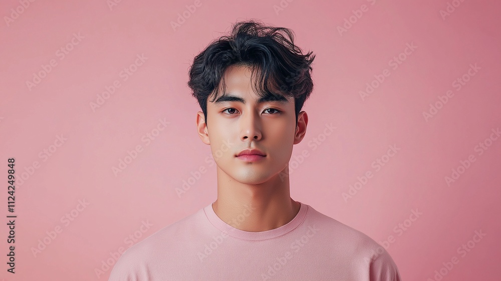 An attractive young Asian man who grins and has clean, fresh skin. An attractive young Asian man who grins and has clean, fresh skin.
