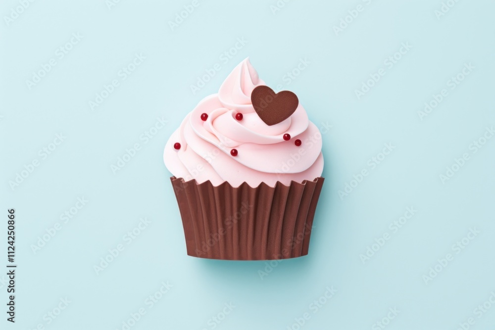 Chocolate cupcake dessert cream food. Chocolate cupcake dessert cream food.
