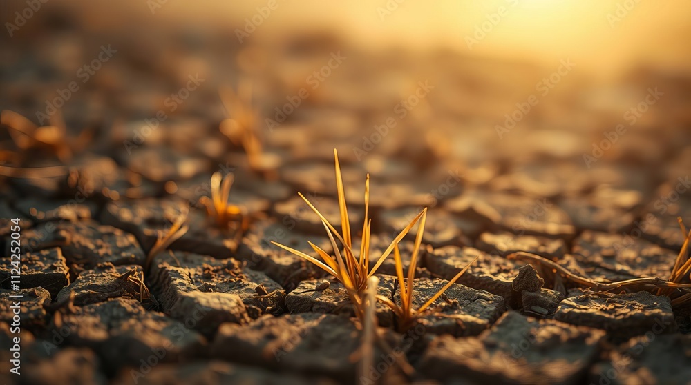 The sun burns the ground and grass in the dry season. The sun burns the ground and grass in the dry season.