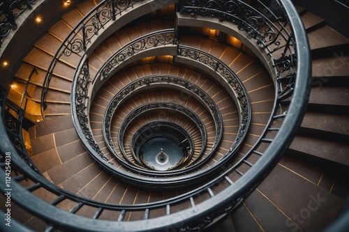 Spiral staircase Modern Architecture detail Abstract Background