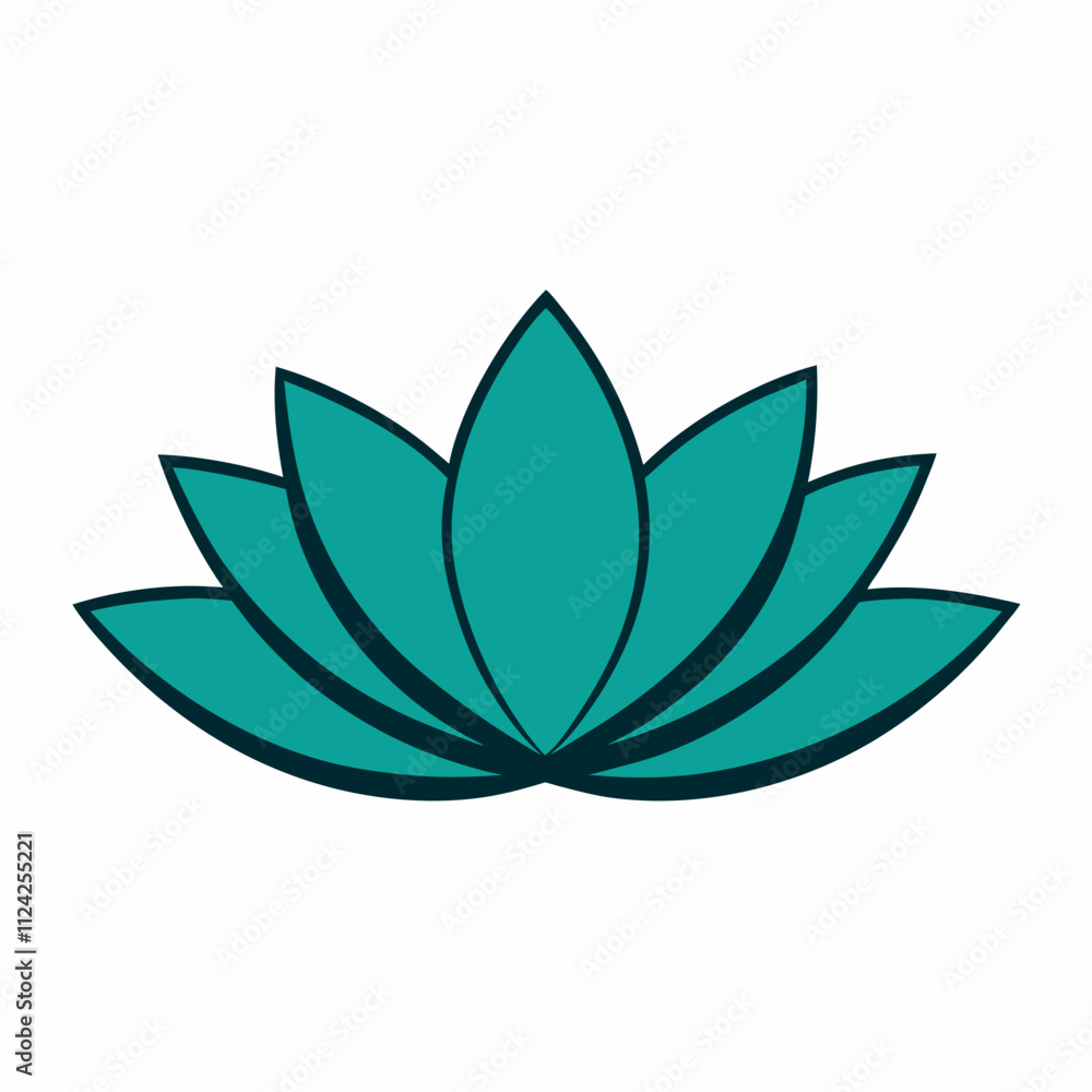 Creative lotus flower vector art design. Flower icon silhouette art, Flower Elements illustration Creative lotus flower vector art design. Flower icon silhouette art, Flower Elements illustration