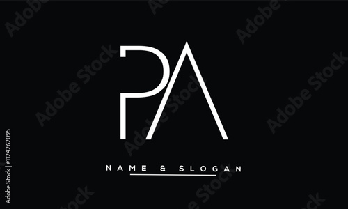 PA, AP Abstract Letters Logo Monogram
