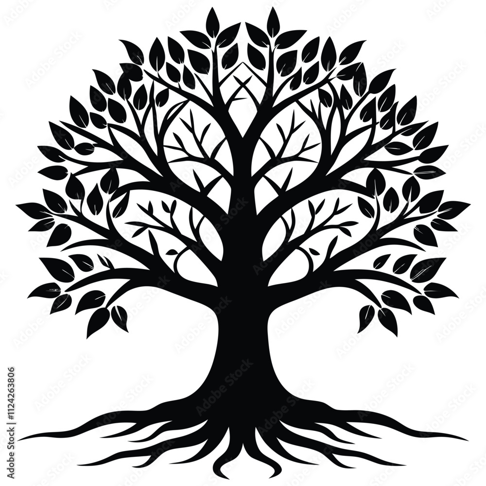 Obraz premium silhouette of tree