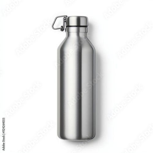 stainless steel water bottle with sleek matte finish, perfect for hydration on go. Its durable design ensures long lasting use and modern aesthetic