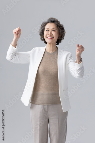 Portrait of senior female entrepreneur photo