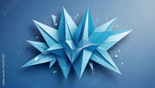 Clear Plain Shiny Warm Soft Vintage Bokeh Cloudy Wave Like Geometric Blue Background or Texture