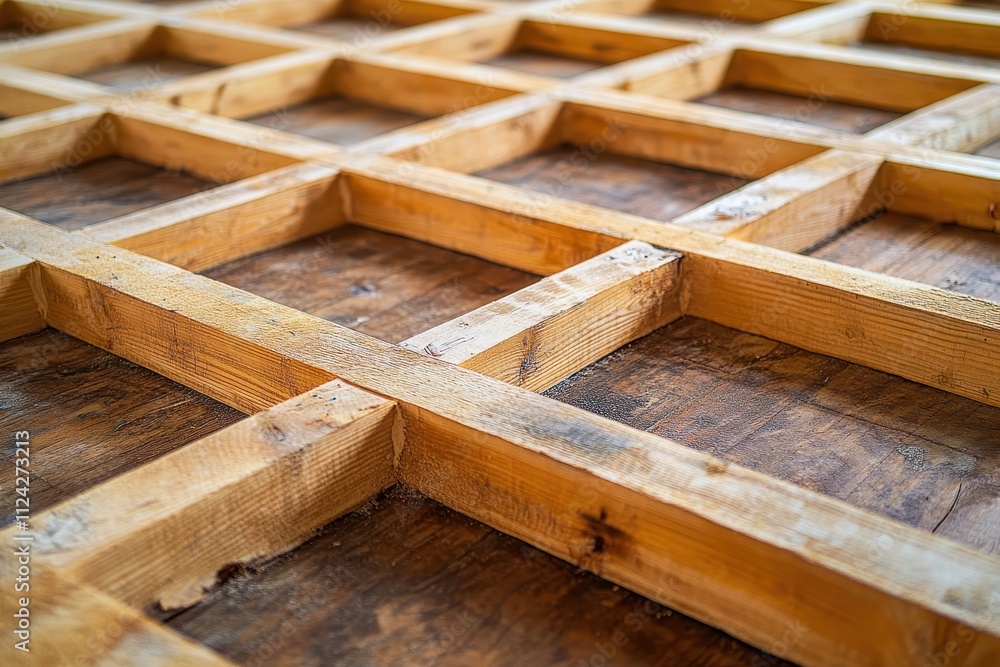 New home with custom floor joists New home with custom floor joists