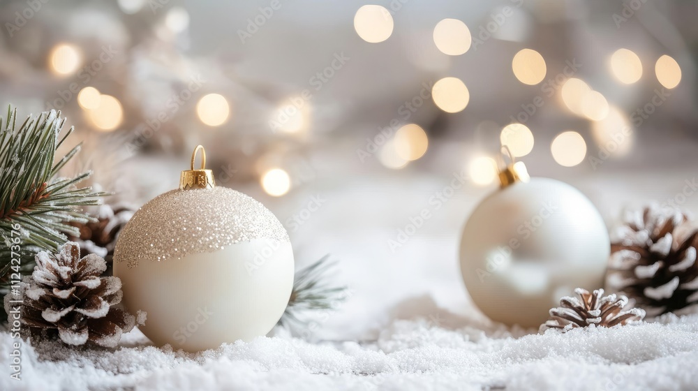 Neutral Holiday Backgrounds - Soft bokeh lights with subtle Christmas elements, ideal for overlaying text or logos.
Neutral Holiday Backgrounds - Soft bokeh lights with subtle Christmas elements, ideal for overlaying text or logos.