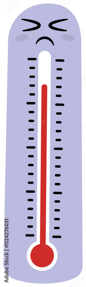 Vector Illustration of Thermometer Heat Vector Illustration of Thermometer Heat