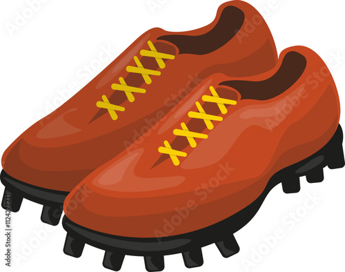 Vector Illustration of Soccer Shoes Sport Equipment