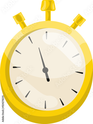 Vector Illustration of Stopwatch Sport Equipment