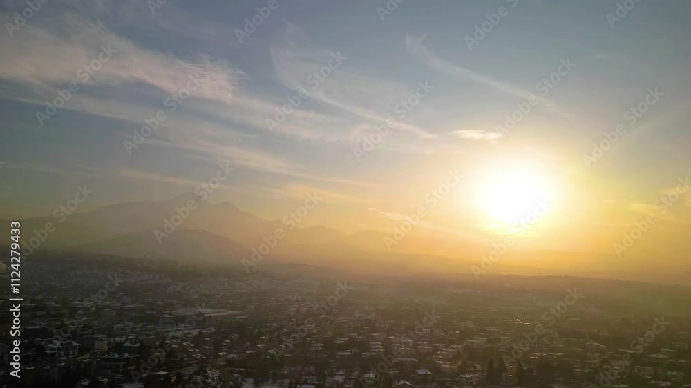 Beautiful sunset sky with clouds in Time-lapse video Beautiful sunset sky with clouds in Time-lapse video