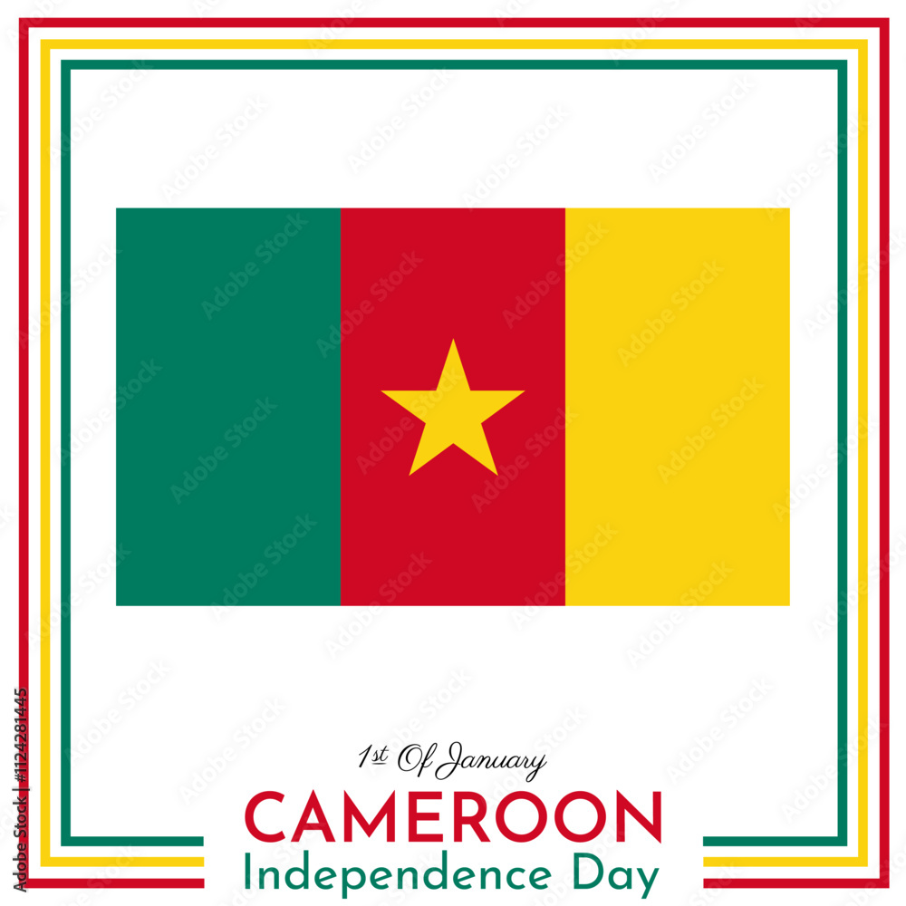 Independence day of Cameroon background. Vector illustration Independence day of Cameroon background. Vector illustration