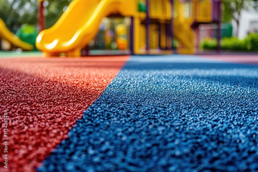 Rubber Surface Treatment For Playgrounds Using A Steel Trowel PDM 