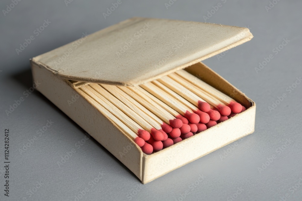 Opening a matchbook with neatly arranged matches on a table capturing the essence of organization and simplicity in a minimalist environment for perfect matches Opening a matchbook with neatly arranged matches on a table capturing the essence of organization and simplicity in a minimalist environment for perfect matches