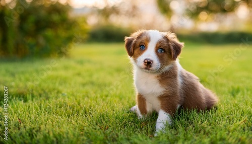 Puppy in field