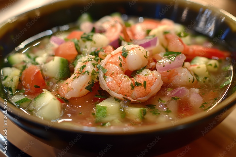 Shrimp dish in lime marinade Shrimp dish in lime marinade