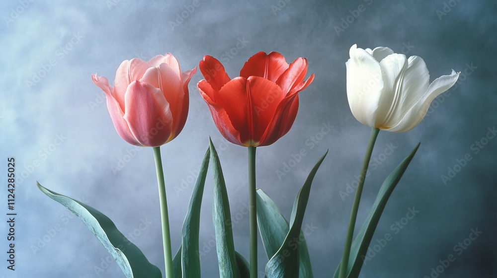 Fototapeta premium tulips. A bouquet of tulips