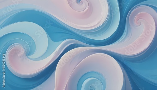 Clear Plain Shiny Warm Soft Vintage Bokeh Cloudy Wave Like Geometric Blue Background or Texture