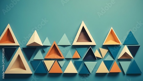 Clear Plain Shiny Warm Soft Vintage Bokeh Cloudy Wave Like Geometric Blue Background or Texture