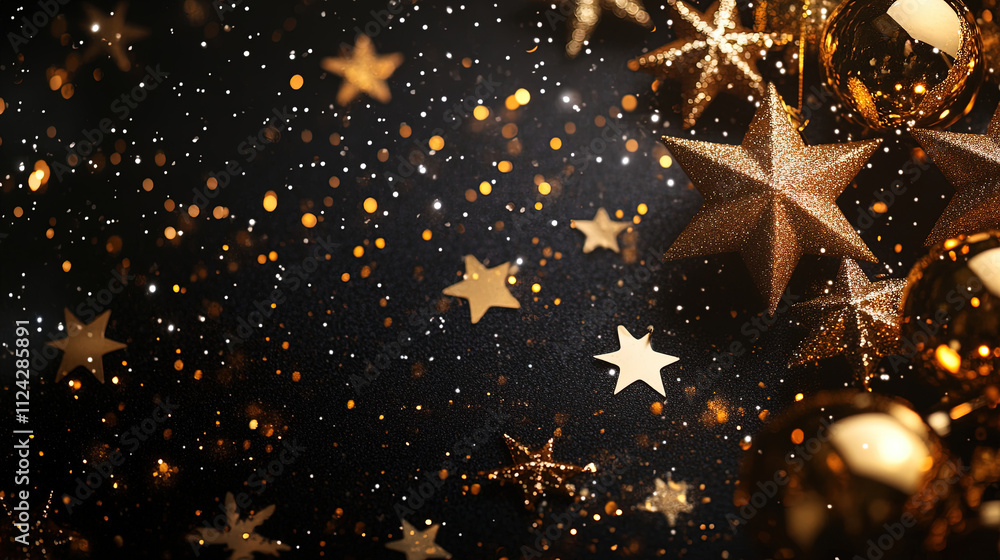 christmas background with stars. Sparkling christmas background. Sparkling gold background christmas background with stars. Sparkling christmas background. Sparkling gold background