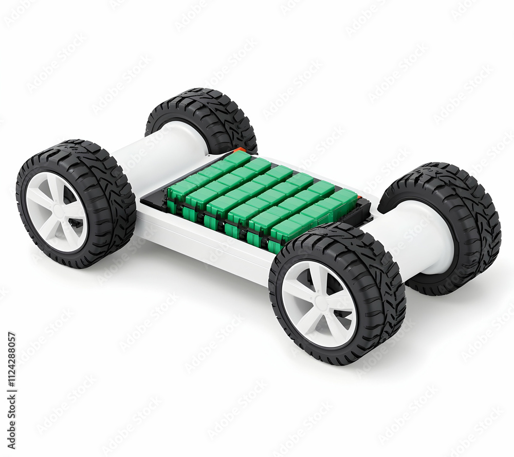 Naklejka premium Battery Replacement Efficiency for Electric Vehicles Enhancing Performance and Longevity