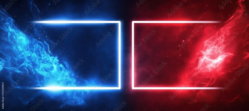 background with versus frames in red and blue tones background with versus frames in red and blue tones