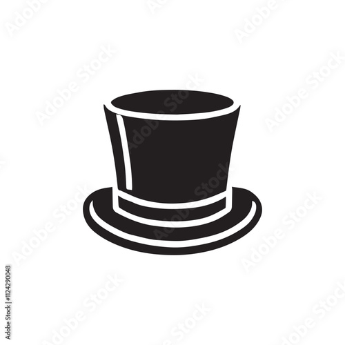 Top Hat vector icon design symbol illustration