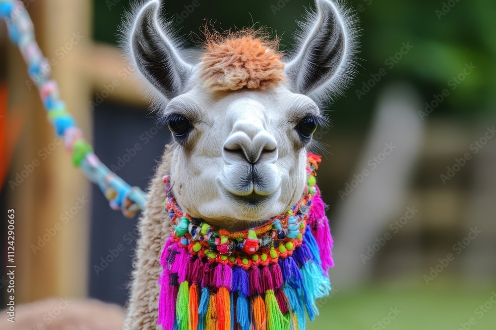 The llama is a domesticated camel from South America The llama is a domesticated camel from South America