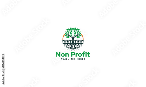 Innovative Charity Logo Vector Design, Nonprofit Logo Collection for Community Care