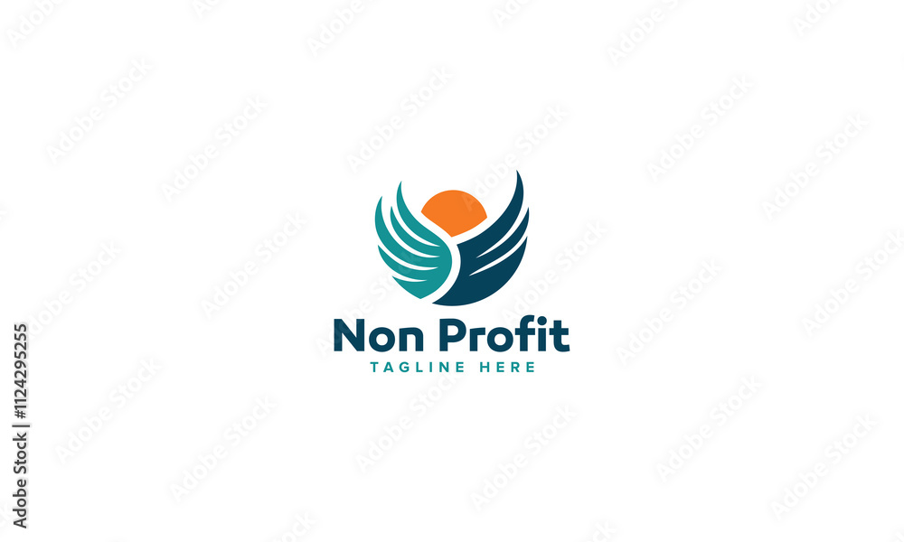 Fototapeta premium Innovative Charity Logo Vector Design, Nonprofit Logo Collection for Community Care