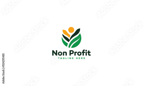 Innovative Charity Logo Vector Design, Nonprofit Logo Collection for Community Care