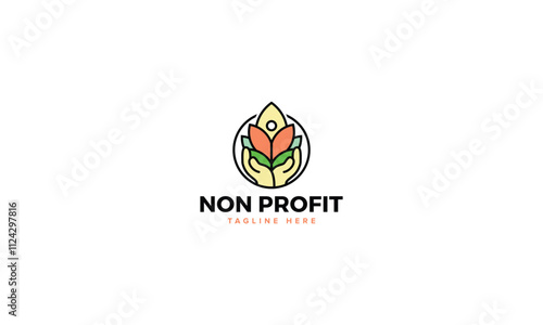 Innovative Charity Logo Vector Design, Nonprofit Logo Collection for Community Care