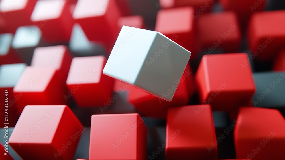 3D Rendering of Cube Abstract Geometric Background 3D Rendering of Cube Abstract Geometric Background
