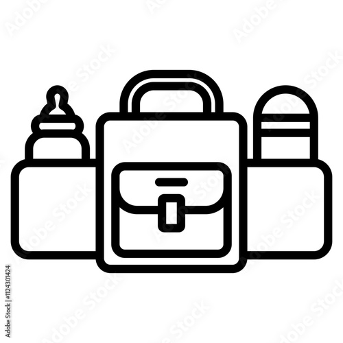diaper bag single icon