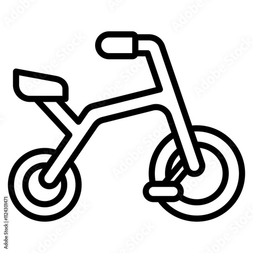 baby bike single icon 