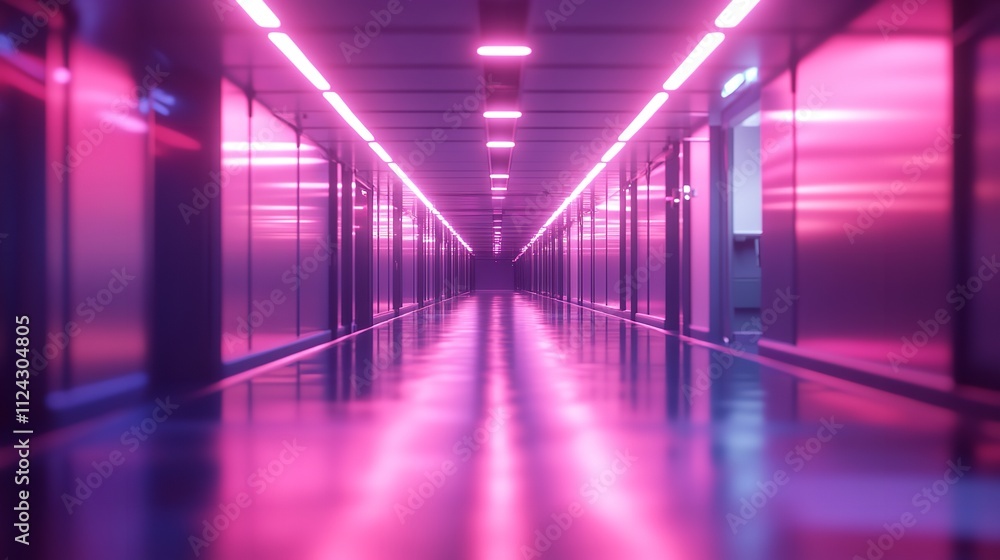 Abstract Defocused Blurred Technology Space Background Abstract Defocused Blurred Technology Space Background