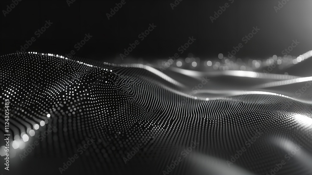 Abstract Digital Background of Points and Lines Abstract Digital Background of Points and Lines