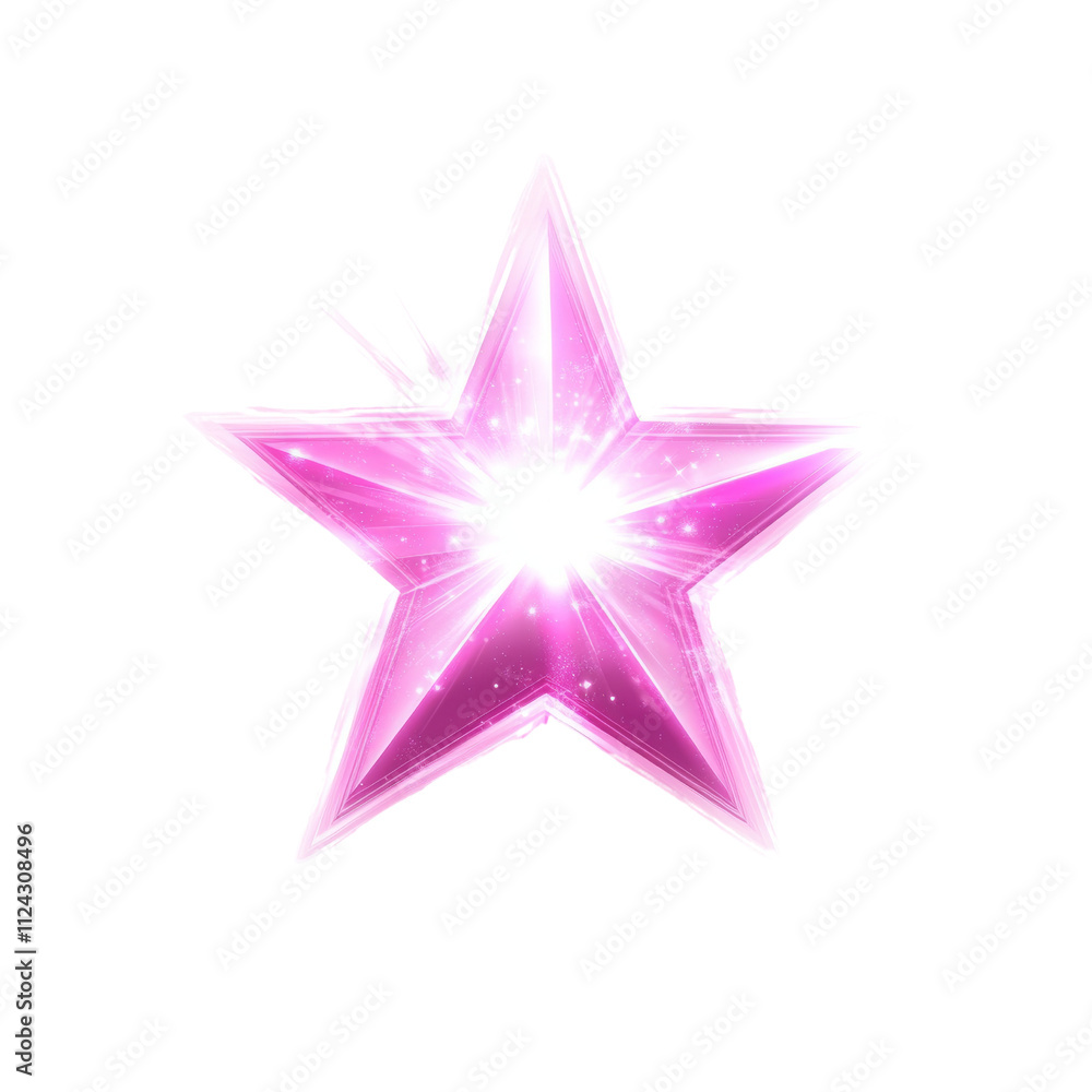 Pink Glow Star Light Effect Pink Glow Star Light Effect