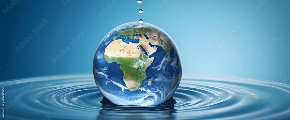 globe in water