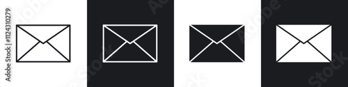 email linear icon set for app, and web design.