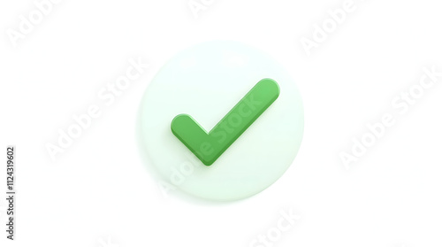 Free Download A Simple Green Check Mark Image on a Light Background Signifying Success and Approval - GFXLoad