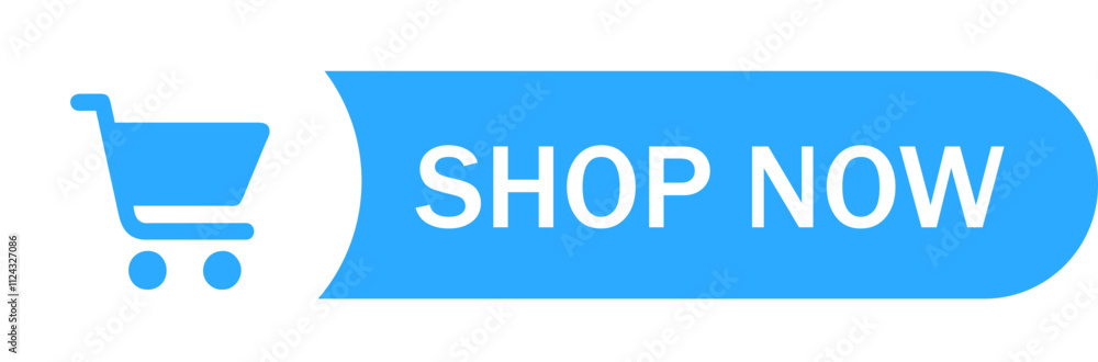 Shop now blue button
