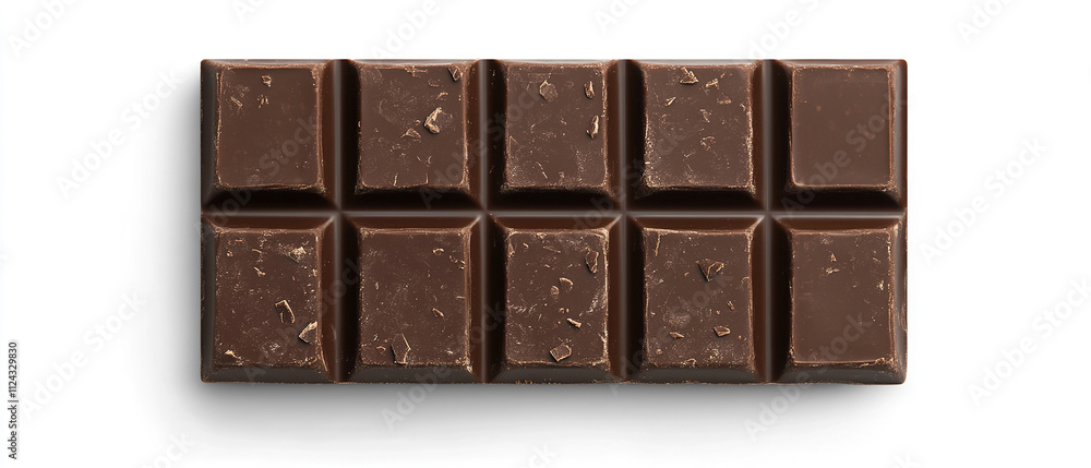 Obraz premium chocolate. chocolate bar on white background