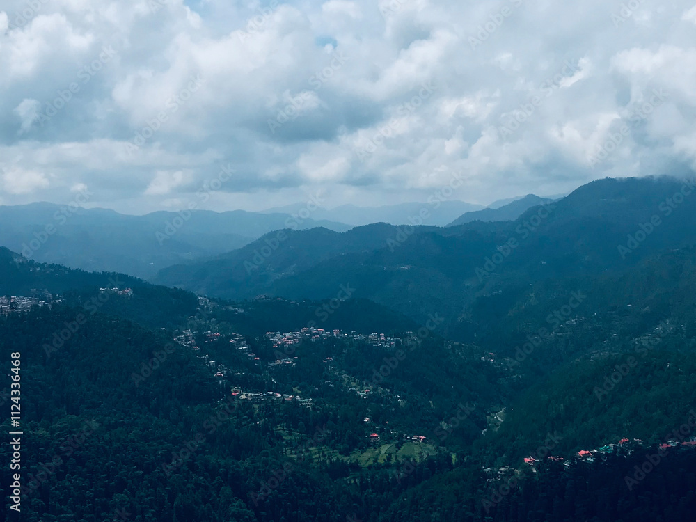 Fototapeta premium mountains and clouds