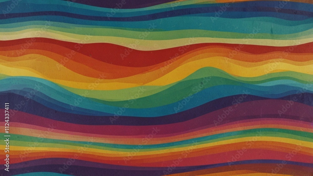 wavy striped patterns in a rinbow color palette. wavy striped patterns in a rinbow color palette.